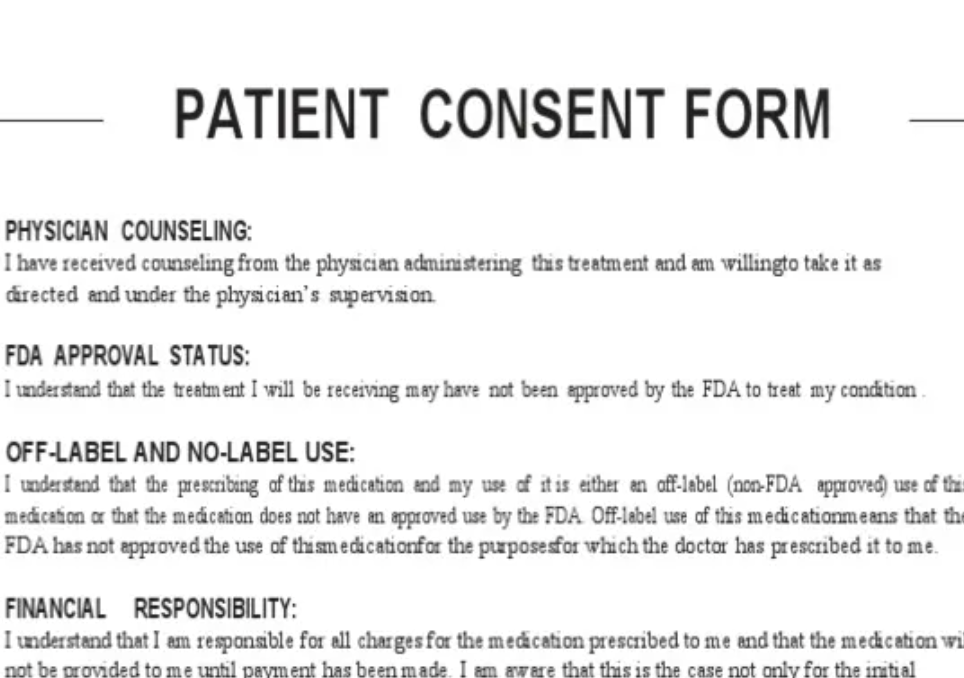Consent forms